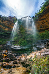 beautiful waterfalls, wentworth falls, blue mountains, australia 25