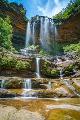 beautiful waterfalls, wentworth falls, blue mountains, australia 35