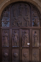beautifully carved door of Samtavro Monastery