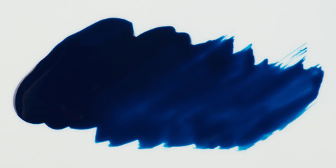 Blue paint stain isolated