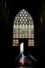 Stained glass window, St Laurence's church, Ludlow