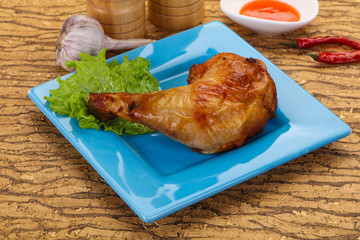 Roasted chicken leg