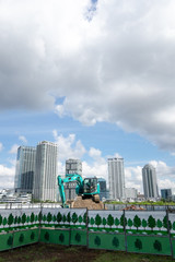 Obraz premium 都市開発 工事中イメージ