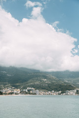 Fototapeta premium Sunny beaches and historical attractions. Panoramic views in Budva, Montenegro.