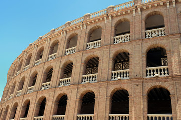 Les arènes de Valence en Espagne