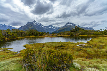 lakes on key summit track, southern alps, new zealand 7