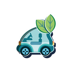 Isolated eco car design vector ilustration