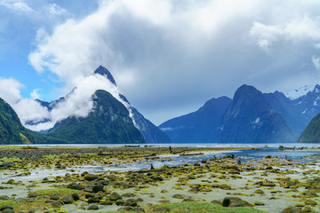 mountains in the clouds, milford sound, fiordland, new zealand 15