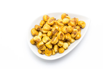 Platillo de maíz tostado