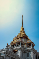 Buddha temple in Bangkok, Tourist spot, Thailand, Asia, Summer time, at noon, April, 2018, The place where you can find inner peace 