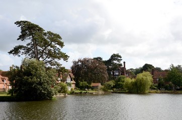 The pretty village of Beaulieu in Hampshire