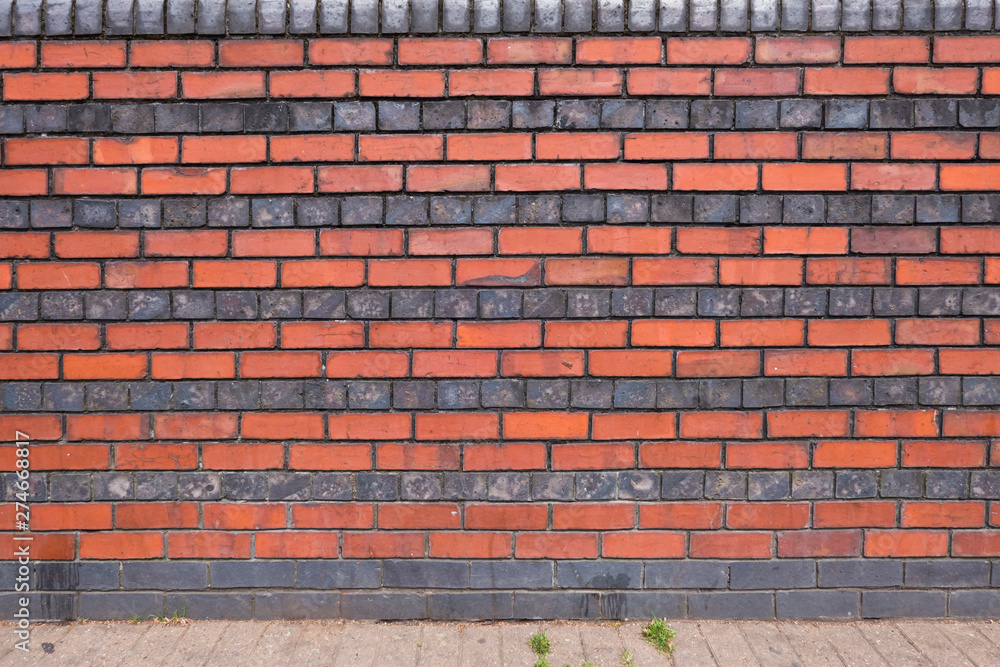 Sticker brick wall texture for background