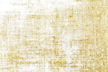 Gold brush stroke design element cloth knitted. Golden texture pattern of weaving fabric background.