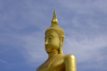 Fototapeta premium Buddha soars into sky