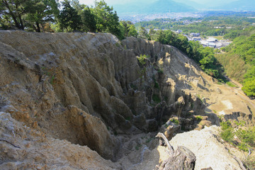 徳島県阿波市　阿波の土柱