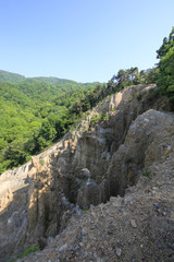 徳島県阿波市　阿波の土柱