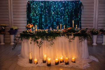 night wedding ceremony