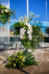 Orchids in the wedding decoration