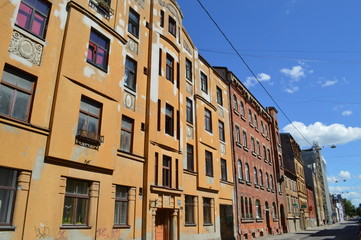 Fototapeta na wymiar Old building in Riga Latvia.