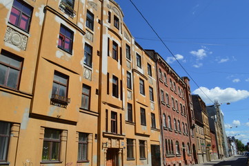 Fototapeta na wymiar Old building in Riga Latvia.