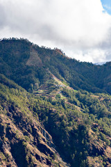 Naklejka premium Terraced fields in the mountain area in Luzon island in the Philippines