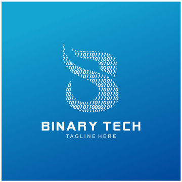 Letter B logo. Alphabet logotype vector design
