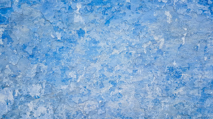 Blue watercolor paint wall background