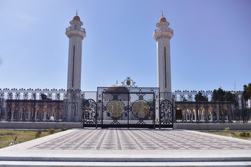 Monastir, Tunisia, July 2019. Mausoleum of Habib Bourgiba, the first President of the Republic of...