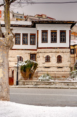 Fototapeta na wymiar Kastoria in winter, Greece