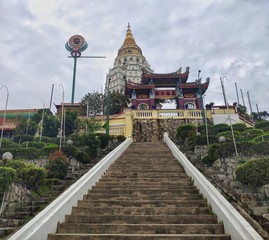 Georgetown, Penang, Malaysia - June 15 2019: Kek Lok Si temple in Penang island