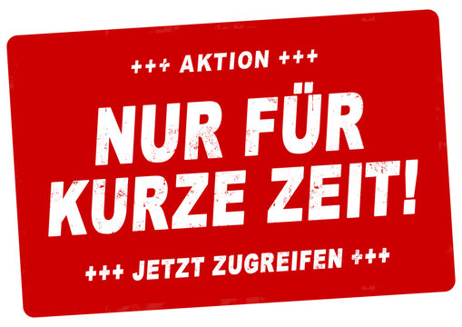 nlsb594 NewLongStampBanner nlsb - german banner (deutsch) - Aktion - Nur für kurze Zeit! - jetzt zugreifen! - Stempel - einfach / rot / Druckvorlage - DIN A2, A3, A4 - new-version - xxl g7903