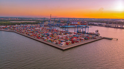 port at sunset © Jurand
