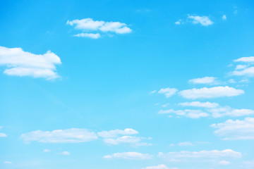 Fototapeta na wymiar Blue sky with light clouds