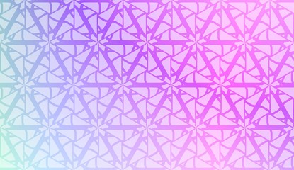 Creative geometric pattern with Soft Color Gradient Background. For Greeting Card, Flyer, Invitation. Vector Illustration.