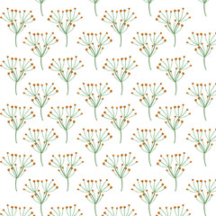 A pattern of plant elements for the design of various design projects.