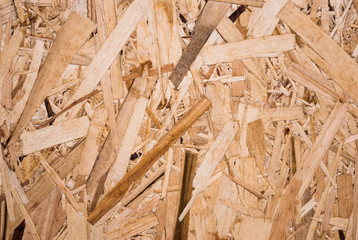 Plywood board texture.  Compressed sawdust panel background. Wood surface for interior design and...