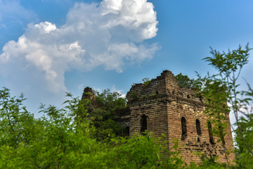 Obraz premium The Great Wall Landscape of Ancient Chinese Architecture, Yumuling, Qianxi County, Hebei Province, China
