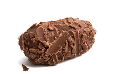 chocolate truffles isolated
