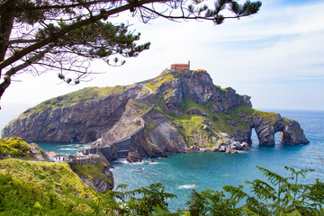 gaztelugatxe landscape, basque country, spain