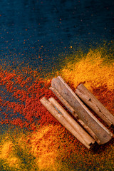  all indian spices , cooking background 