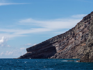Fototapeta na wymiar Volcanic rock and sea. Pantelleria, Sicily, Italy