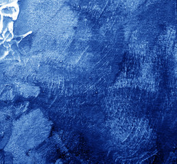 blue dark oil paint abstract background.