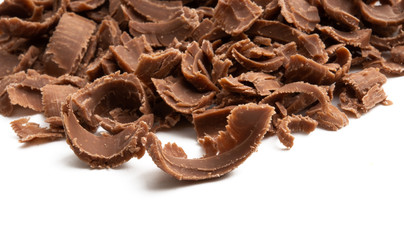 chocolate chips isolated
