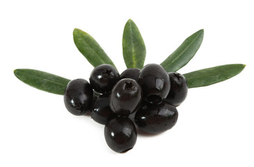 black olives isolated