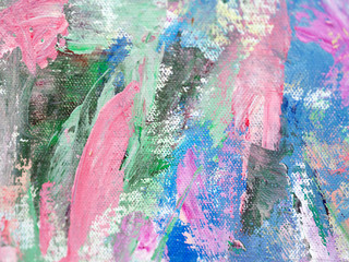 Colorful sweet colors abstract background oil paint.