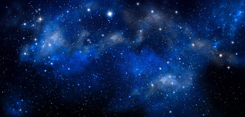 Fototapeta premium deep space, abstract blue background