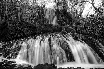 Waterfall at Monasterio de Piedra Natural Park, Zaragoza province, Spain