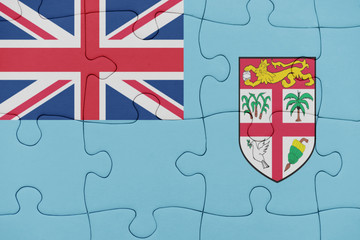 puzzle with the national flag of Fiji .