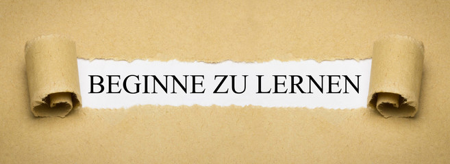 Beginne zu lernen