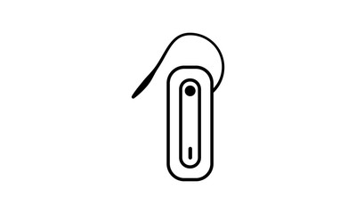 Bluetooth headset icon for wireless communication